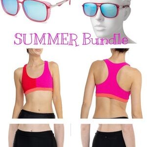 Vibrant Pink and Red Sunglasses for Stylish Accessory